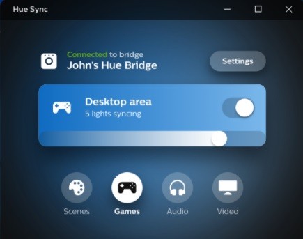 ������Hue sync���԰�����